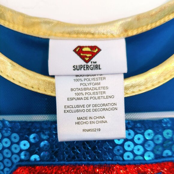DC Comics Supergirl Dress Small 4/5 Sequins Tulle Halloween Costume Cosplay - Picture 4 of 5
